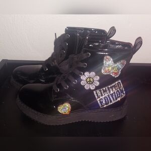 Kids Black Boots